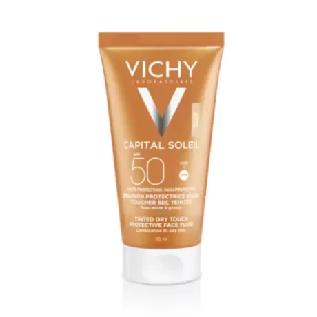 vichy-capital-soleil-emulsion-toucher-sec-teintee-spf50-50mlnormaderm-gel-purifiant-50ml-offert