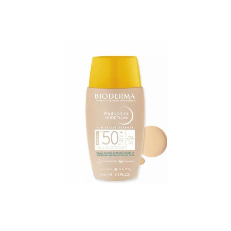 BIODERMA Photoderm NUDE Touch SPF 50+ Teinte Claire 40ml