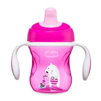 CHICCO Tasse de Transition à Bec +6 Mois Rose 200ml