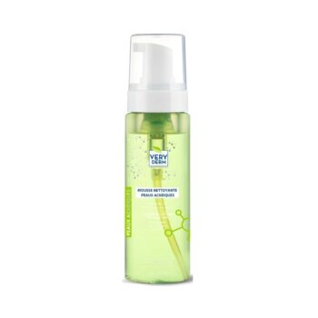 VERYDERM MOUSSE NETTOYANTE PEAU ACNEIQUE 200ML