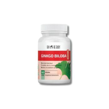 BIOHERBS – GINKGO BILOBA EXTRAIT 60 GÉLULES