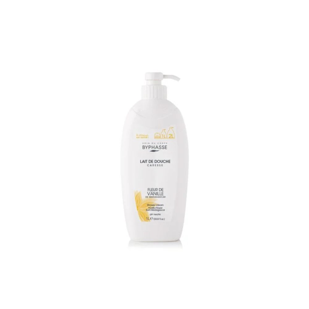 BYPHASSE CARESSE LAIT DE DOUCHE FLEUR DE VANILLE 1L