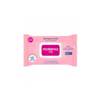 Materna Baby 20 Lingettes Bébé Rose