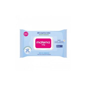 MATERNA LINGETTES bleue  FORMAT POCKET BOITE DE 20