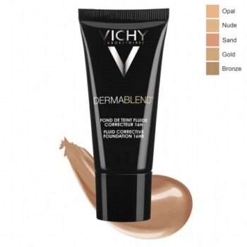 VICHY Dermablend Fond de Teint fluide correcteur 16h Teinte 15 Opal 30ml